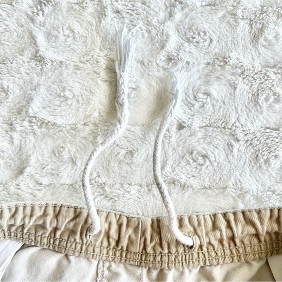 Vintage Ocean Pacific Shorts Mens Medium Beige Canvas Drawstring Skate Surf 90s - Picture 9 of 12